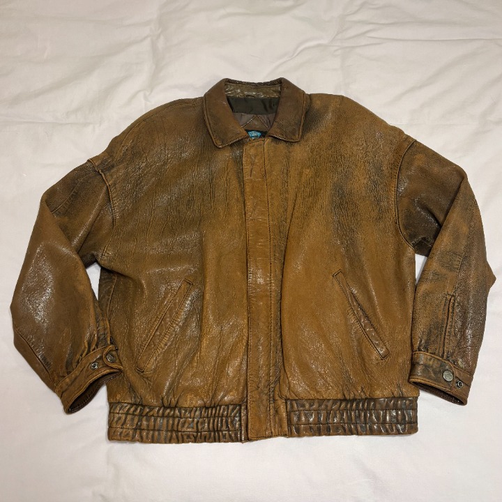 vintage leather jacket