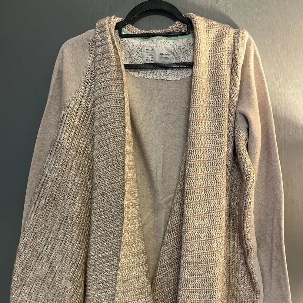 Anthropologie Saturday Sunday Cascado Cardigan Sweater L