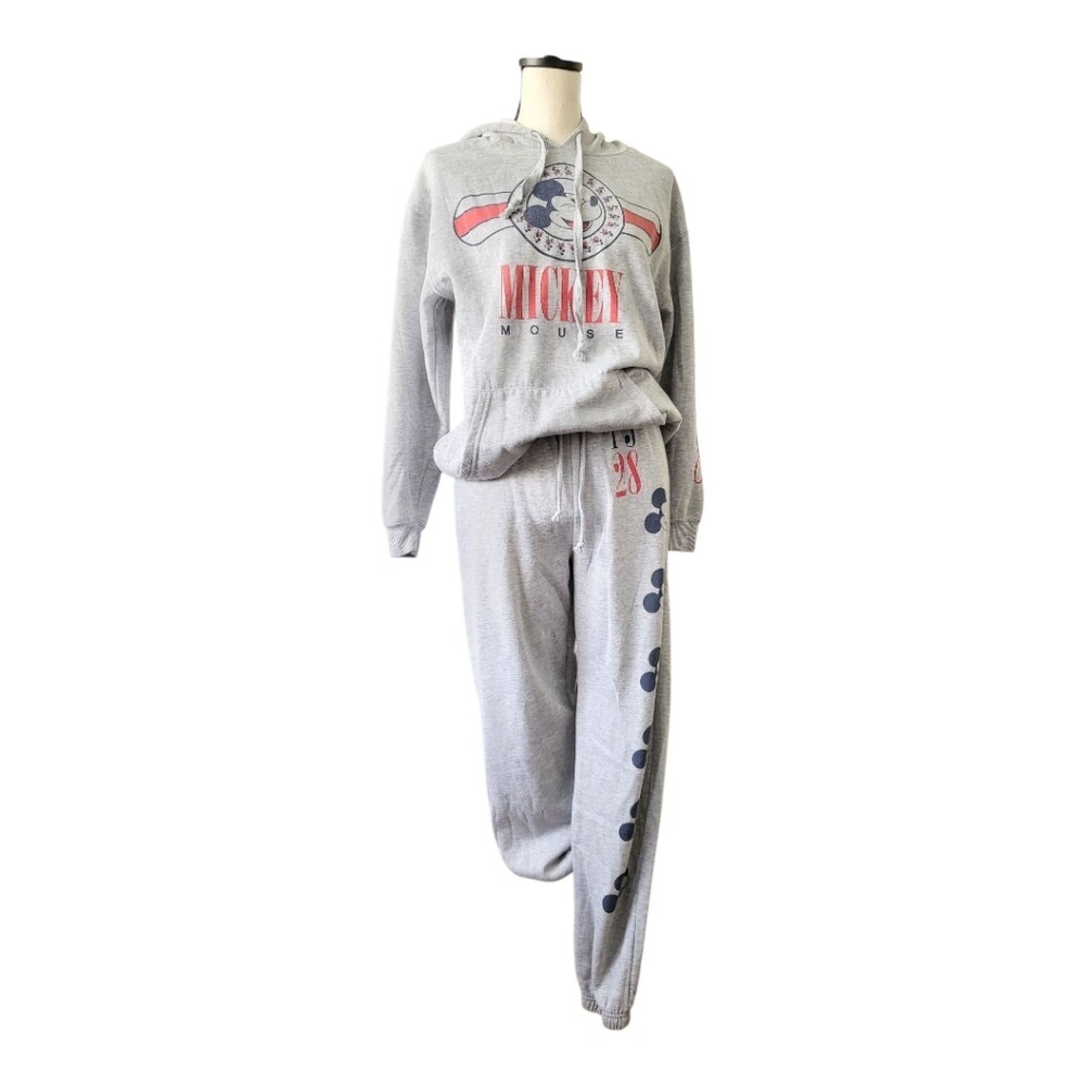 Mickey Mouse Women's Hoodie And Sweat Pants Set Size S(top) M(pants) Set