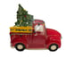 Blue Sky Clayworks Red Truck Christmas Tree Cookie Jar LRG 13” New