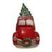 Blue Sky Clayworks Red Truck Christmas Tree Cookie Jar LRG 13” New