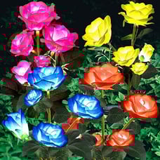 Solar Garden Llights - Flowers Roses Lights Outdoor Garden Decorative, 20 Roses