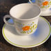4 Corelle Wildflowers Cups and Saucers