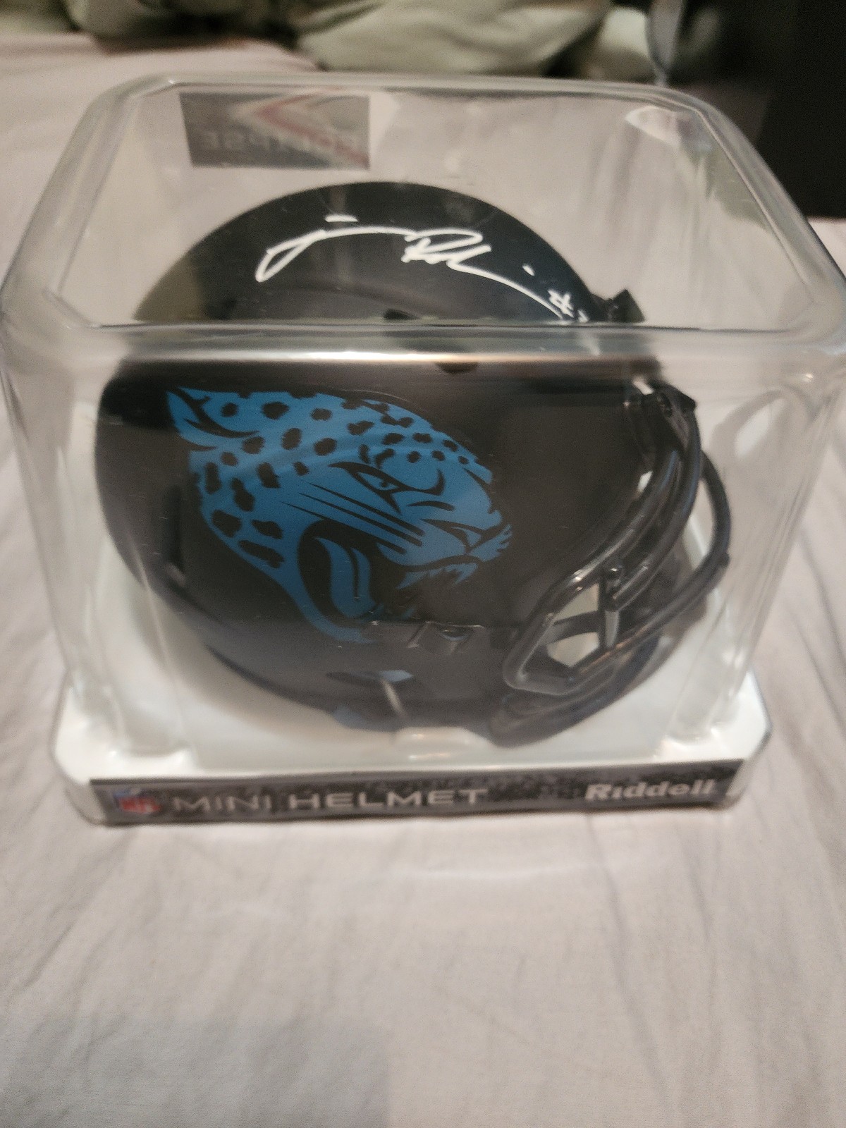 James Robinson Jaguars Signed Mini Helmet