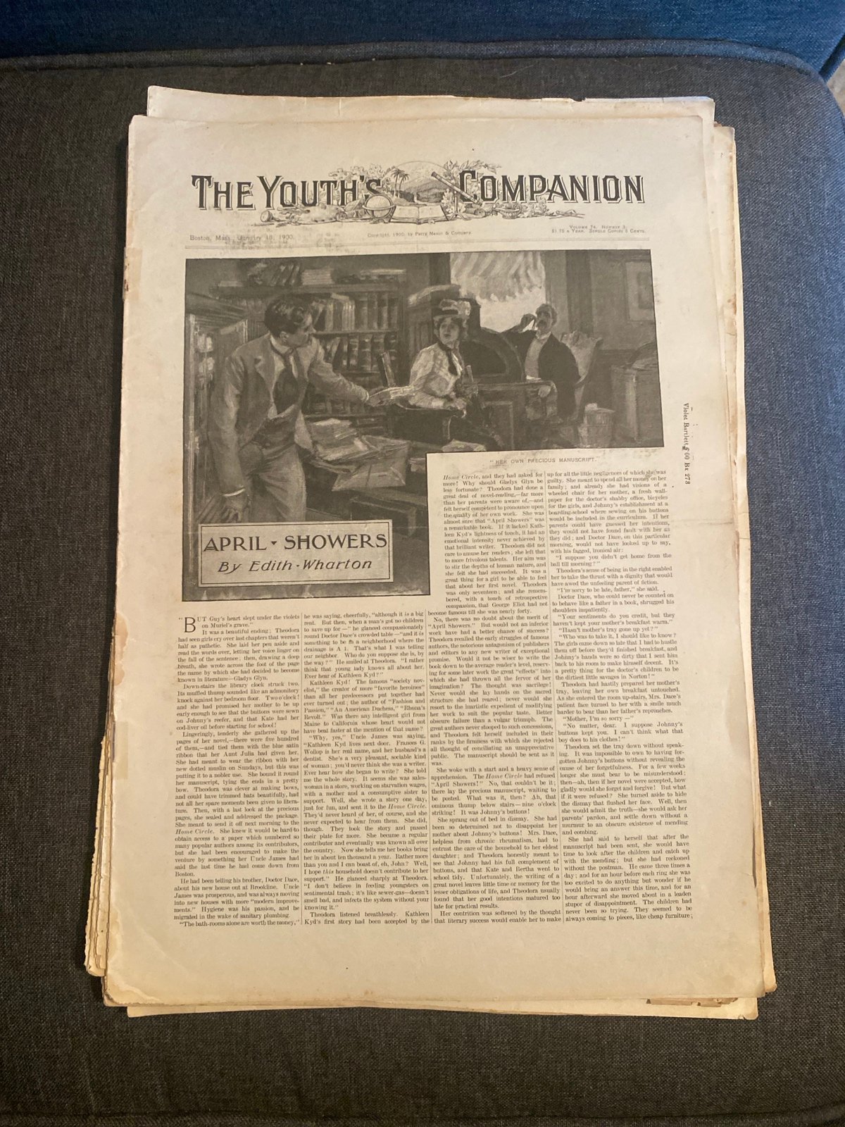 Set of 14 Antique The Youths Companion magazine 1900-1904