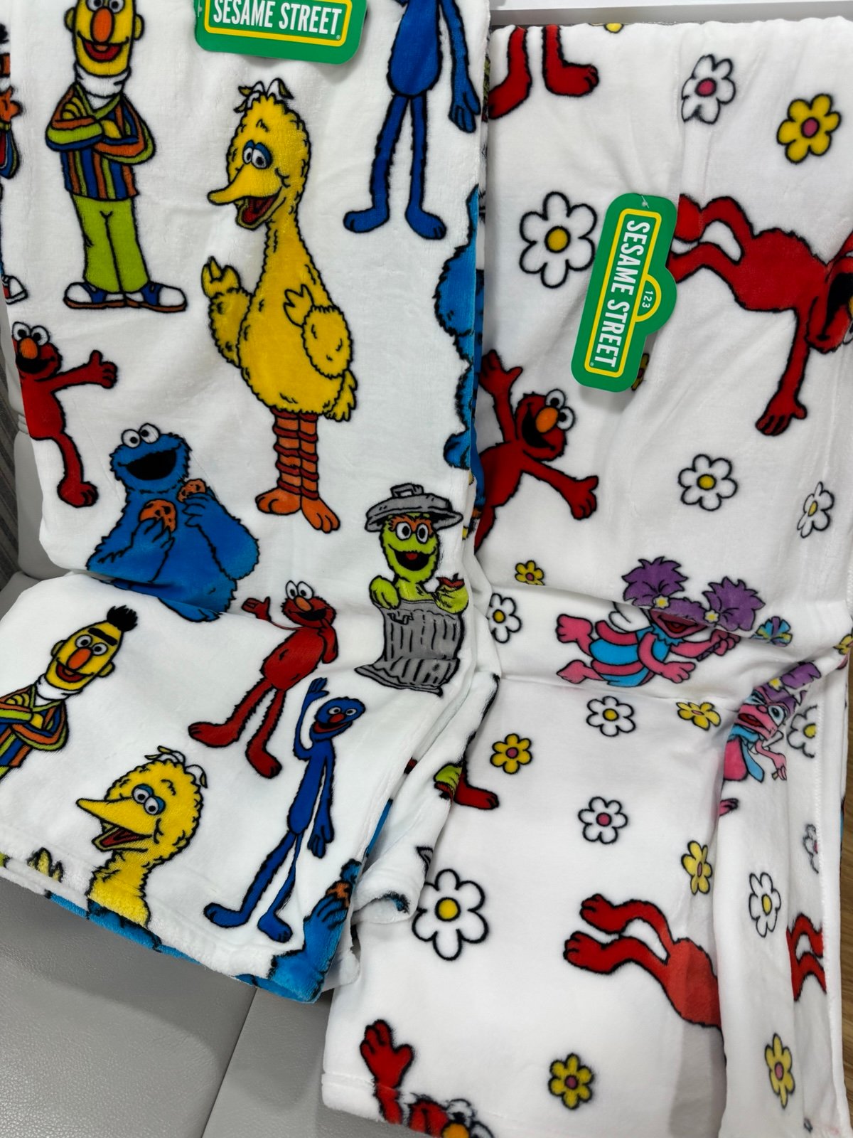 seasame street 2 blankets brand new