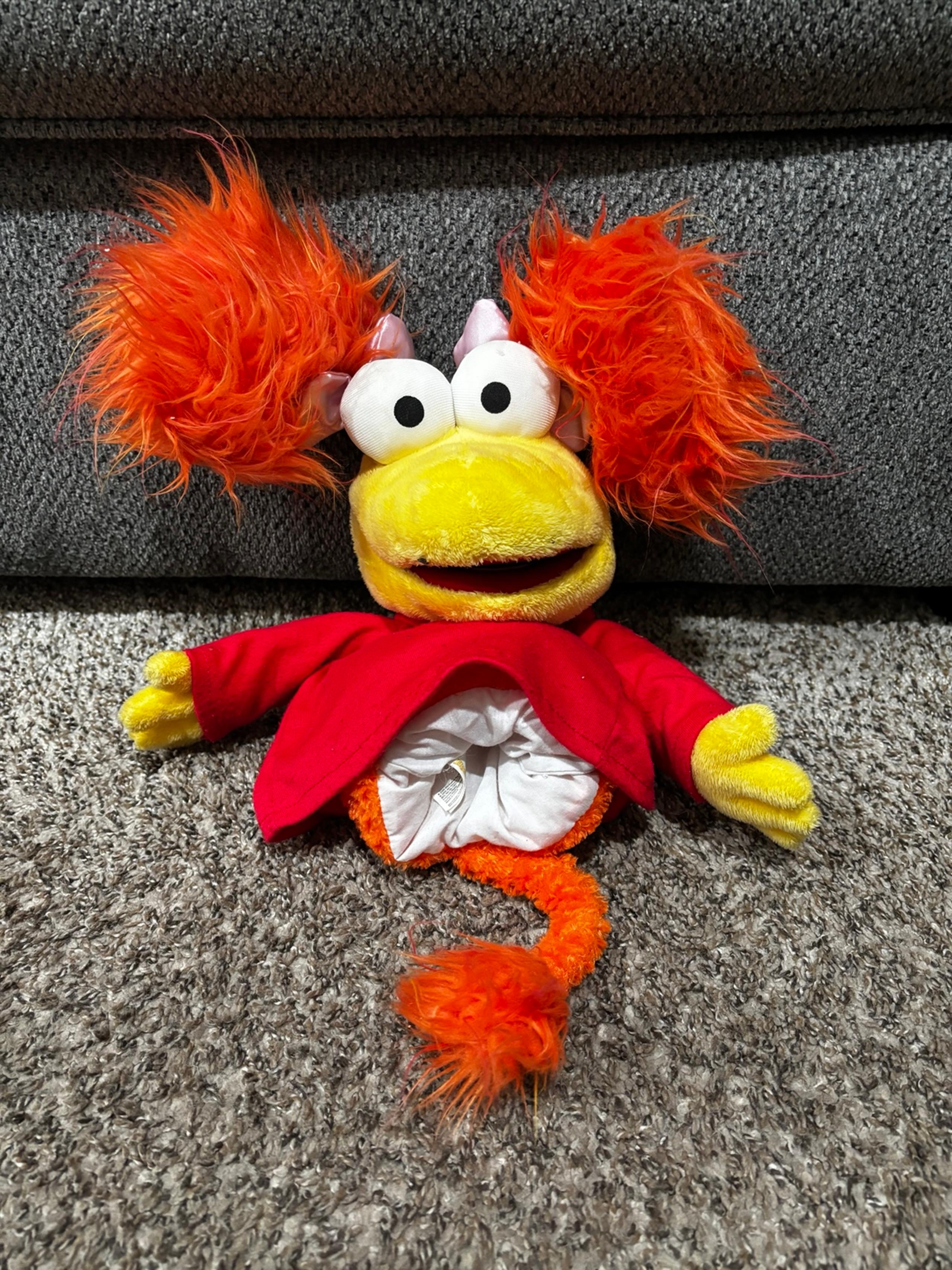Fraggle Rock "Red" Hand Puppet Plush Jim Henson 2009 Manhattan Toy Company & Zoe