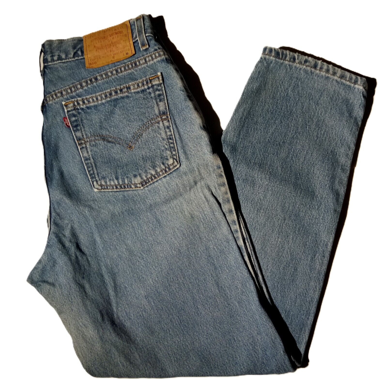 Levi's 550 Jeans sz 14 Vintage 2001 Relaxed Fit Tapered Leg Made USA GUC