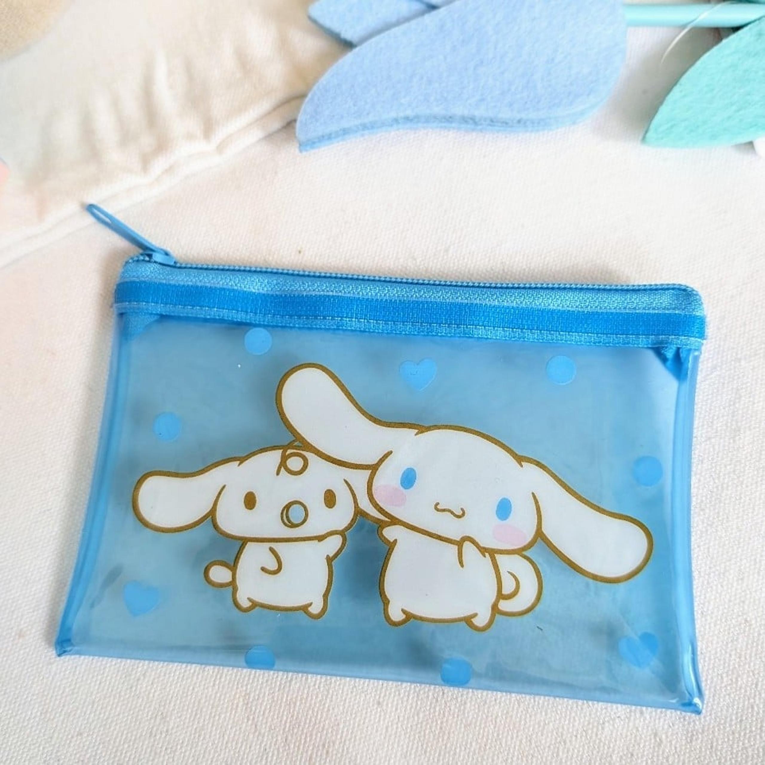 Cinnamoroll Sanrio Mini Blue Zipper Bag for Card, Coins or Cosmetics