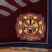 Handmade Woven Tapestry Throw Blanket (Firefighter)
