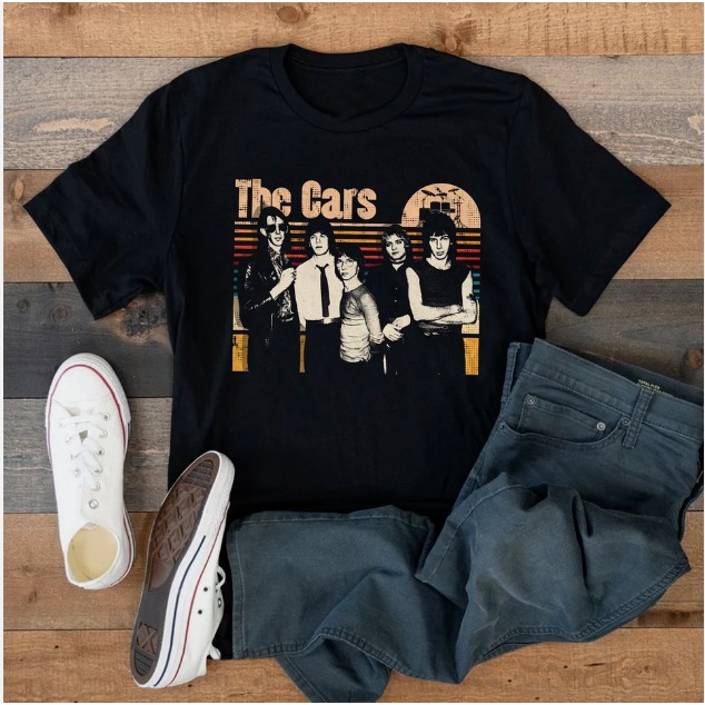 The Cars band Men T-shirt Black Unisex Tee All Sizes S to 3Xl