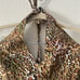 New Vintage Nolita Brown Leopard Print Sequin Halter Top Size M