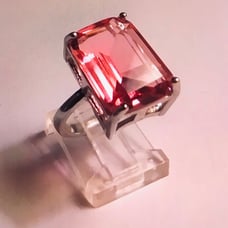 Pink Tourmaline 925 Sterling Silver Ring