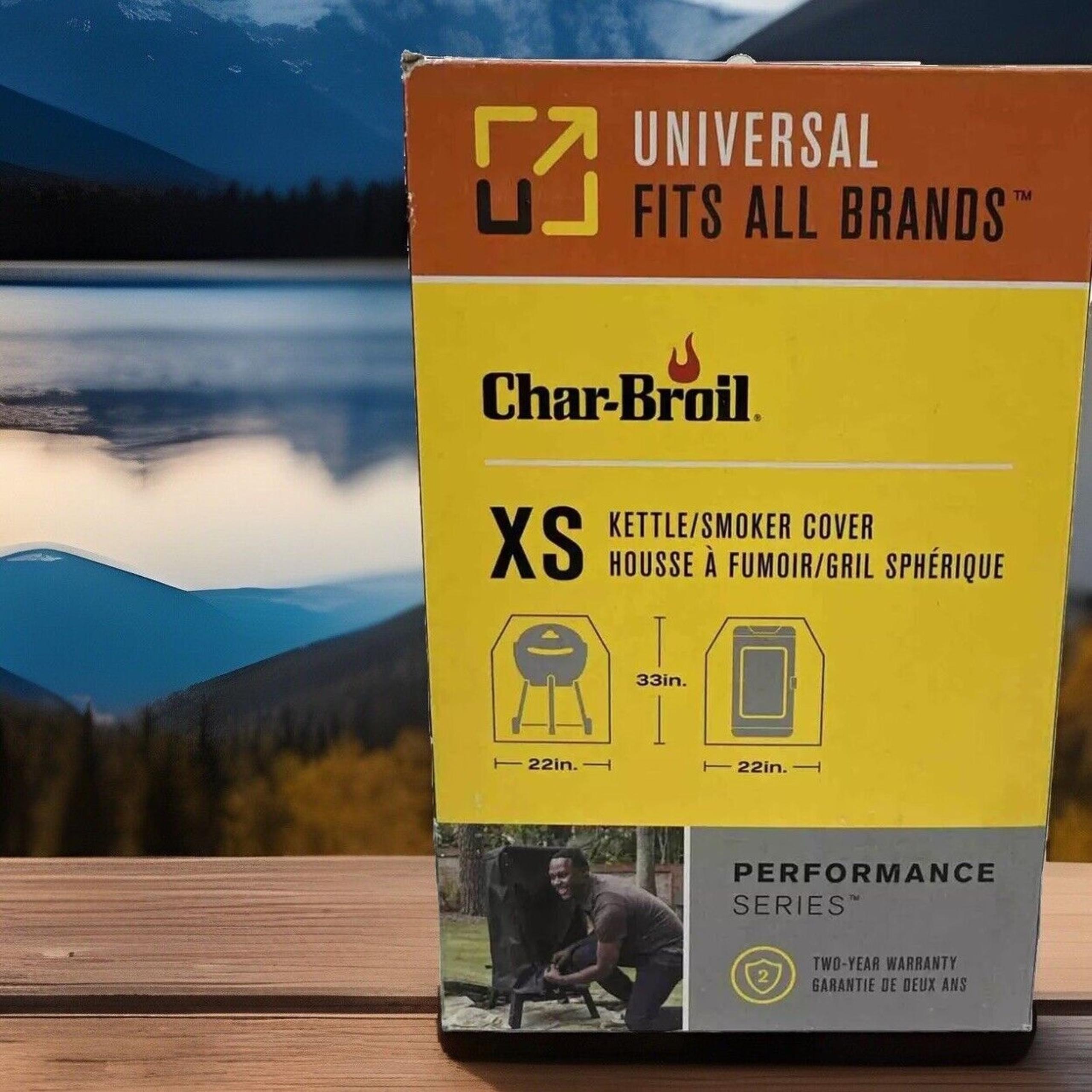 NEW Char-Broil XS Universal Cover for Kettle / Smoker - 33" x 22" x 22" #6789 {L