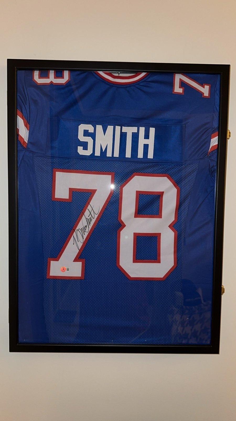 Bruce Smith Autographed Jersey