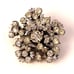 Flower Brooch Rhinestones Silver Tone Setting Vintage