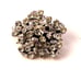 Flower Brooch Rhinestones Silver Tone Setting Vintage