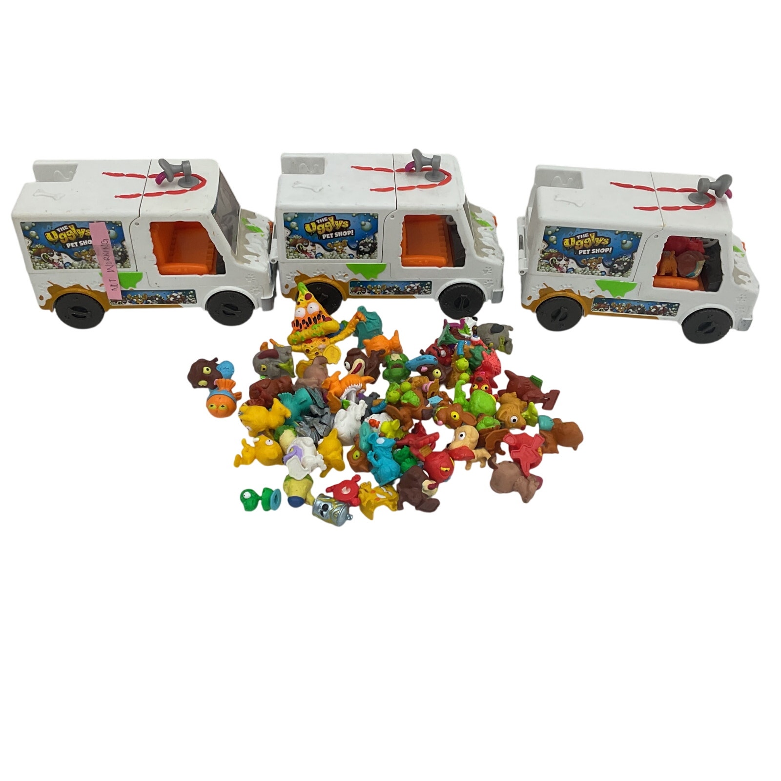 Pre-Owned The Ugglys Pet Shop Truck Toy Mix Multicolor Toy Character Lot