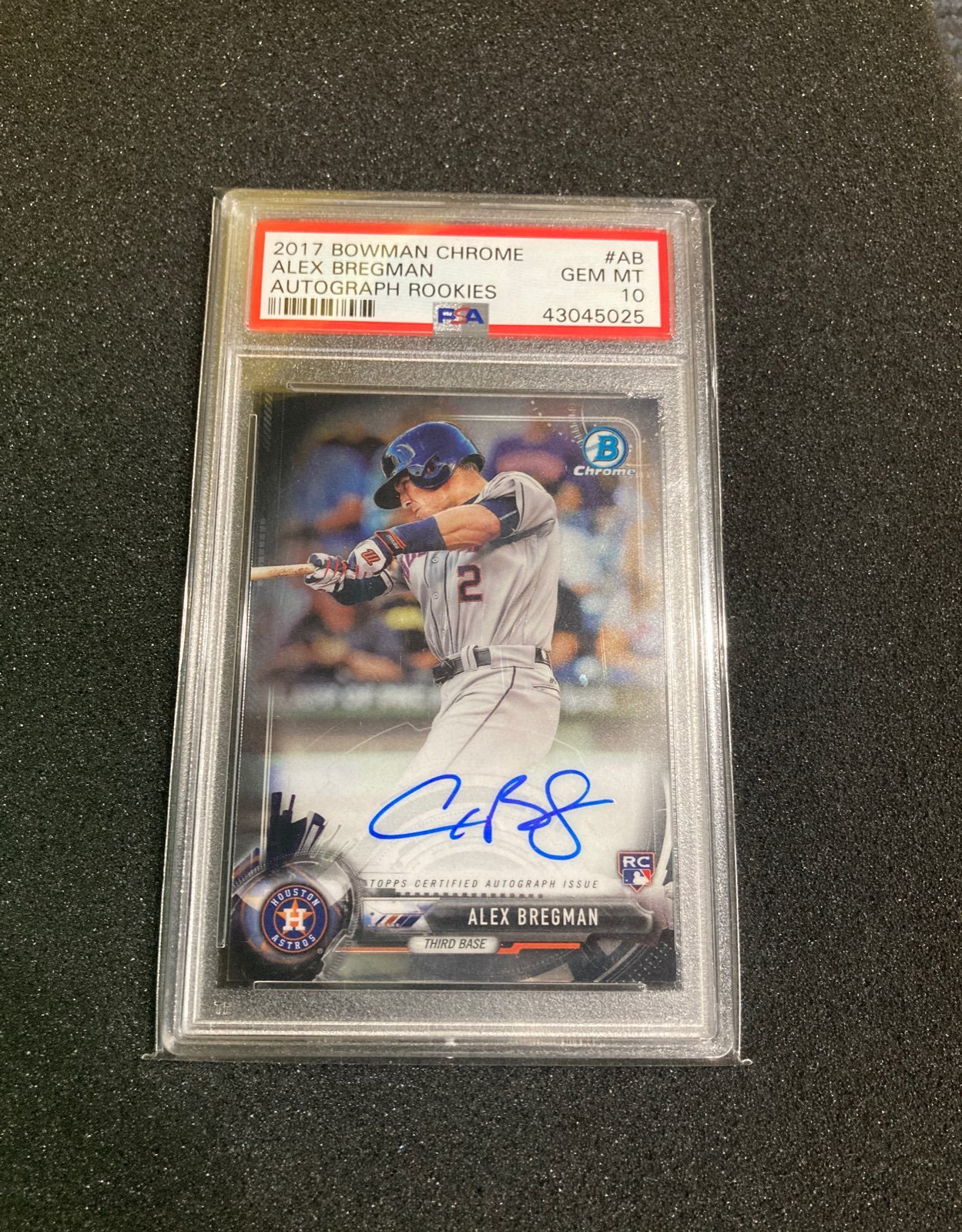 Alex Bregman rookie auto psa 10