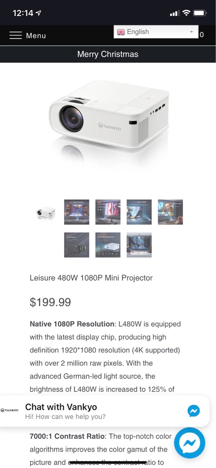 Vankyo Projector