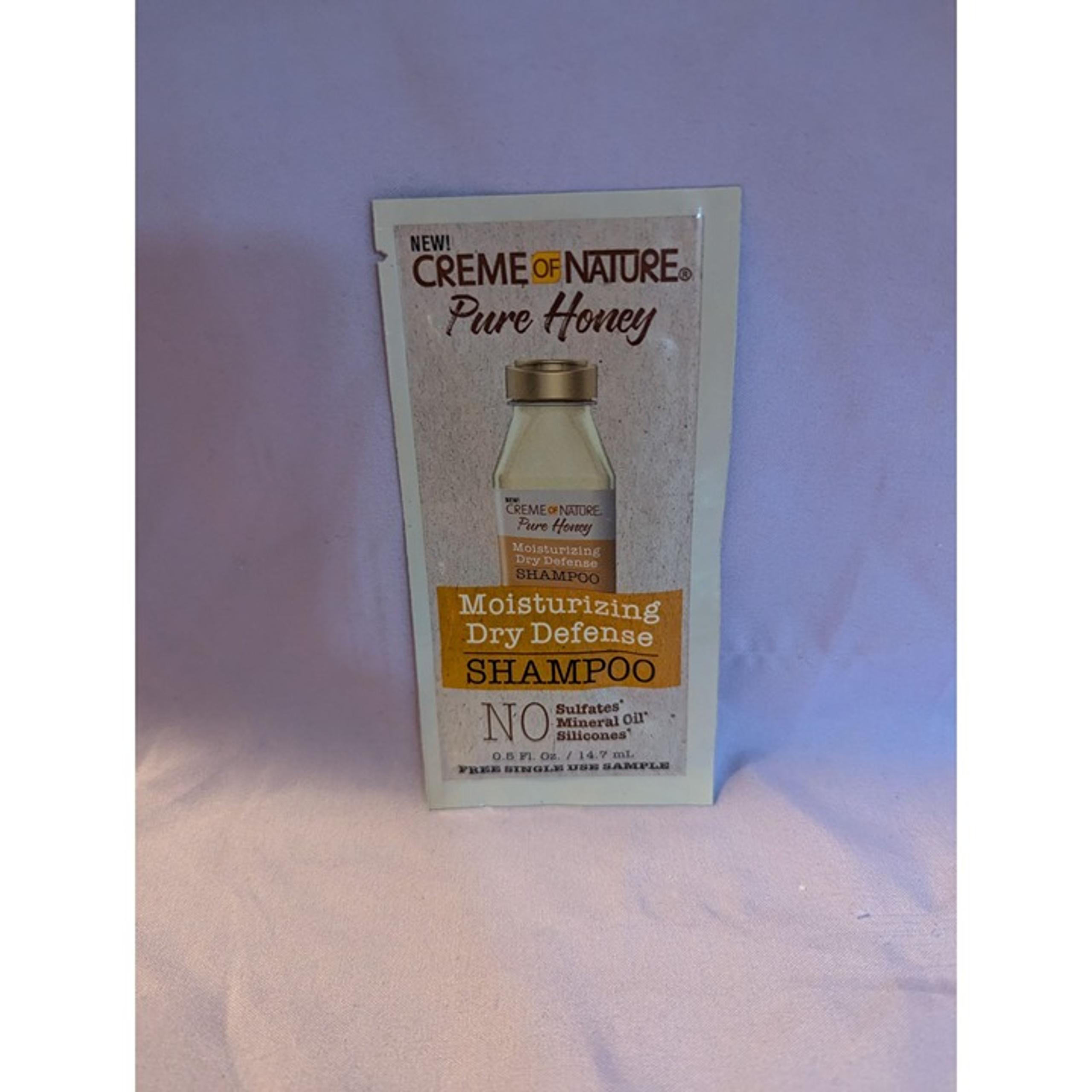 Creme Of Nature Pure Honey Moisturizing Dry Defense Shampoo Sample Packet 3 Pack