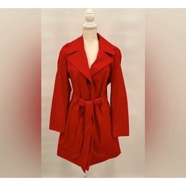 Lane Bryant Coat Rain Red Size 14/16