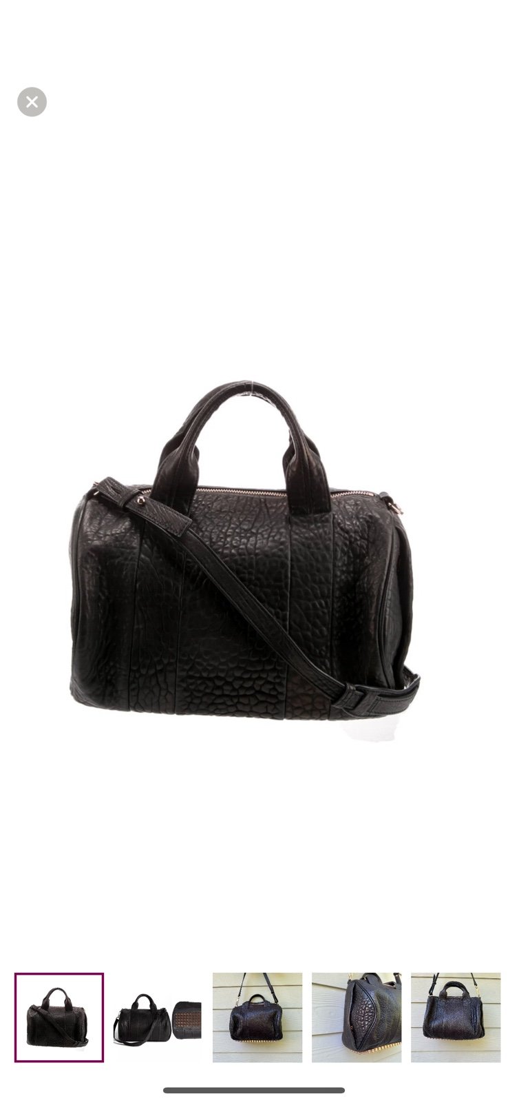 Alexander Wang Leather Rocco Bag Satchel