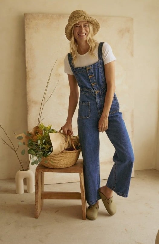 NWT Whimsy + Row Grace Denim Jumpsuit