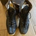 Vintage Hyde Black Leather Roller Skates Men's Size 10.5 With Wooden Case