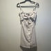 REFORMATION (NWT) Miramar Cut Out Mini Tie Front Dress, Grey/Beige, Size 0
