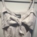 REFORMATION (NWT) Miramar Cut Out Mini Tie Front Dress, Grey/Beige, Size 0