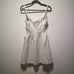 REFORMATION (NWT) Miramar Cut Out Mini Tie Front Dress, Grey/Beige, Size 0