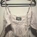 REFORMATION (NWT) Miramar Cut Out Mini Tie Front Dress, Grey/Beige, Size 0