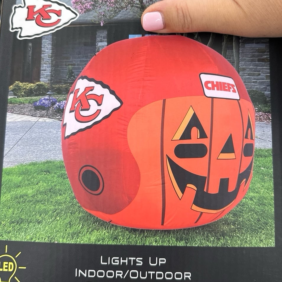 NFL Kansas City Chiefs Jack O Helmet Inflatable