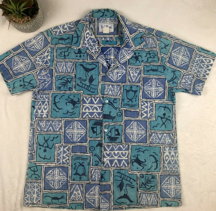 VTG Rai Nani Mens Sz L Hawaiian Shirt