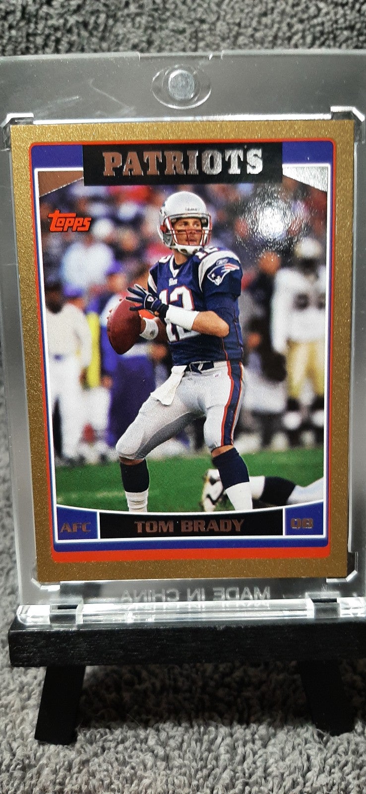 Tom Brady 2006 Topps Gold Parallel #1828/2006 SP