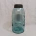 Mason's Blue 1/2 Gallon Canning Jar Patent Nov 30th 1858 and Zinc Lid 8.75 x4.5