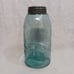 Mason's Blue 1/2 Gallon Canning Jar Patent Nov 30th 1858 and Zinc Lid 8.75 x4.5