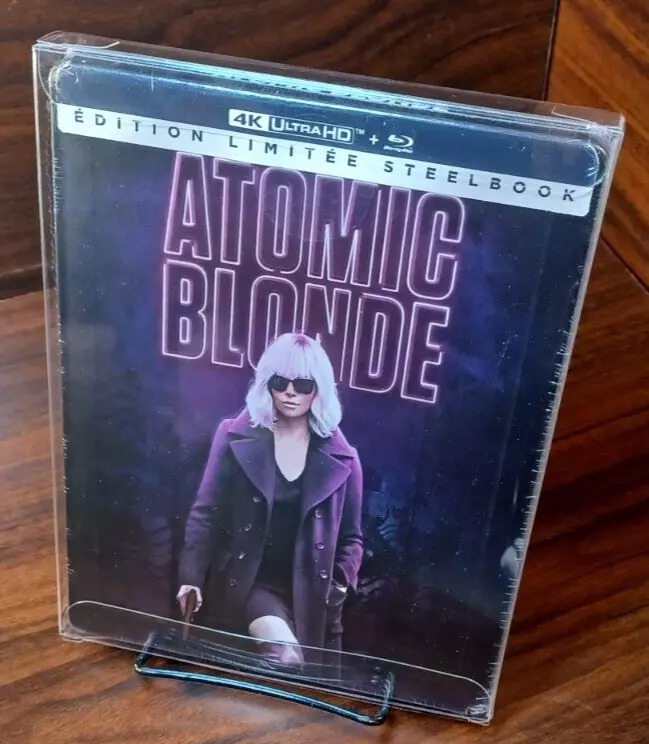 Atomic Blonde 4K Steelbook-EU IMPORT-NEW (Sealed)-w/PROTECTIVE SLEEVE-Free S&H