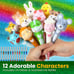 Cute Squishy Gel Pens with Soft Grip 12-Pack
