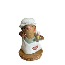 Wee Forest Folk MO-6 Candlelight RARE! Green Apron Heart Collectible ** READ**
