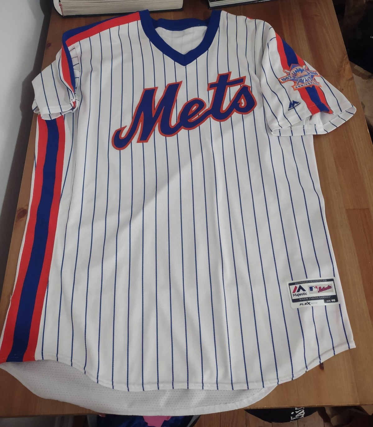 New York Mets Authentic TBTC Flex Base 1986 Home Jersey