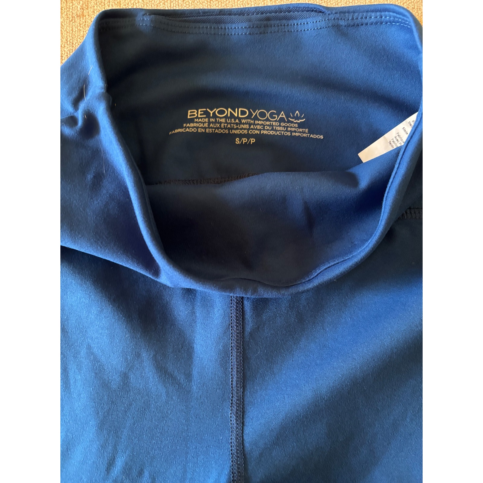 Beyond Yoga High Waisted Midi Leggings Royal Blue Women's S