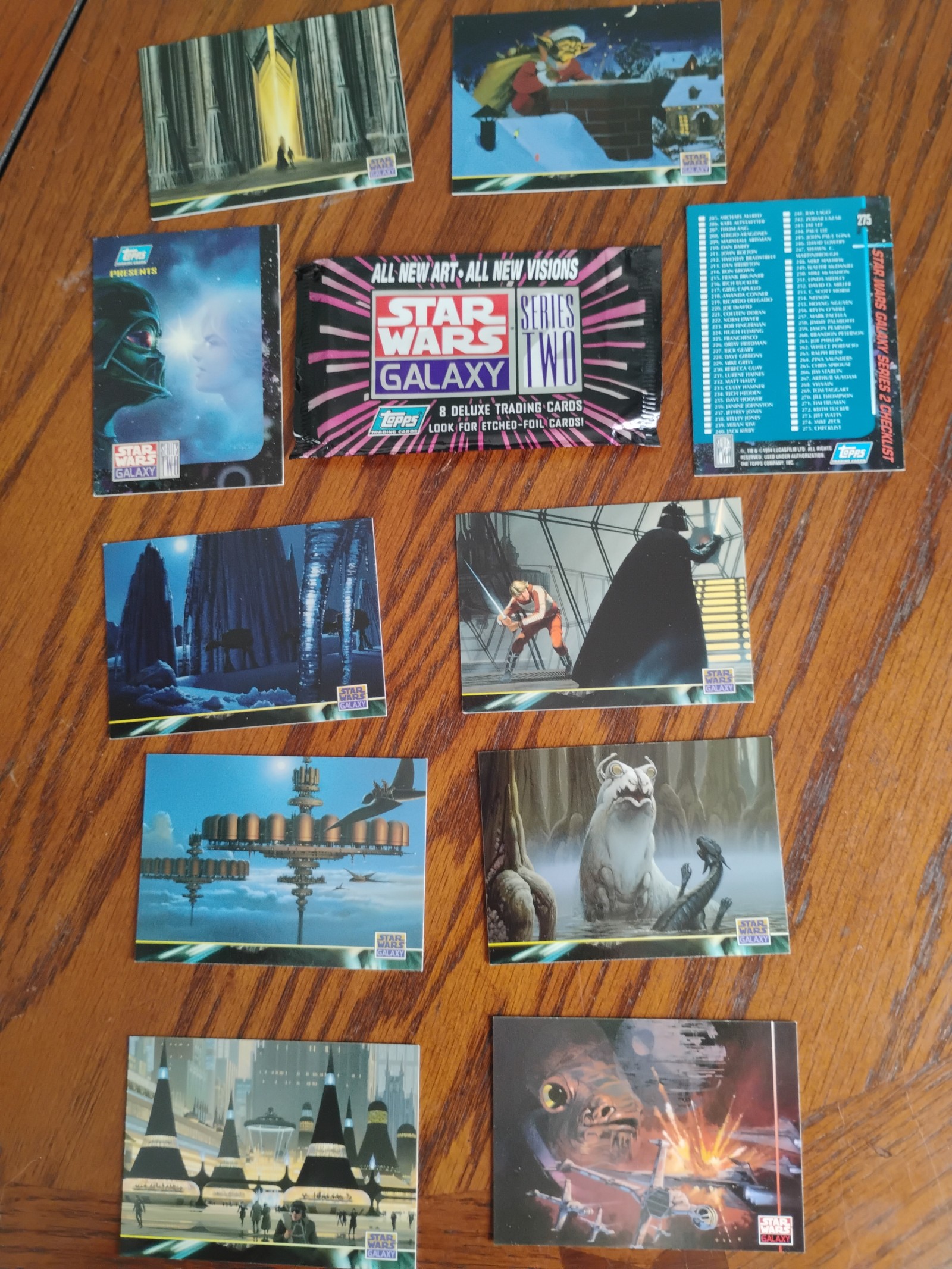 Star Wars 1994 Topps Galaxy Cards Series Two.