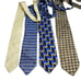 Lot of 4 Jen’s ties in blue and gold color scheme/ color way various designers