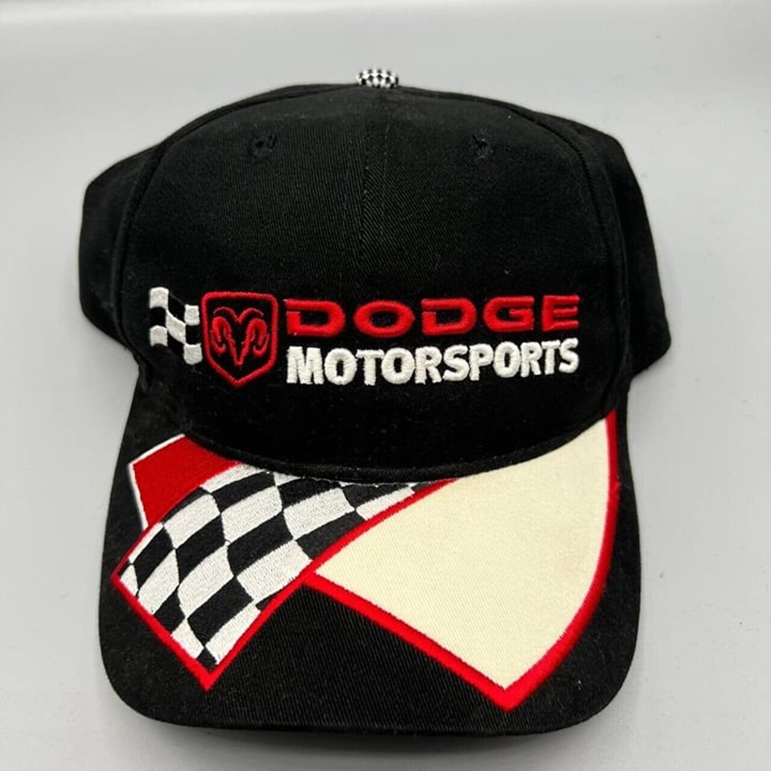 Dodge Motor Sports Nascar Racing Hat Strap back Cap Black Men