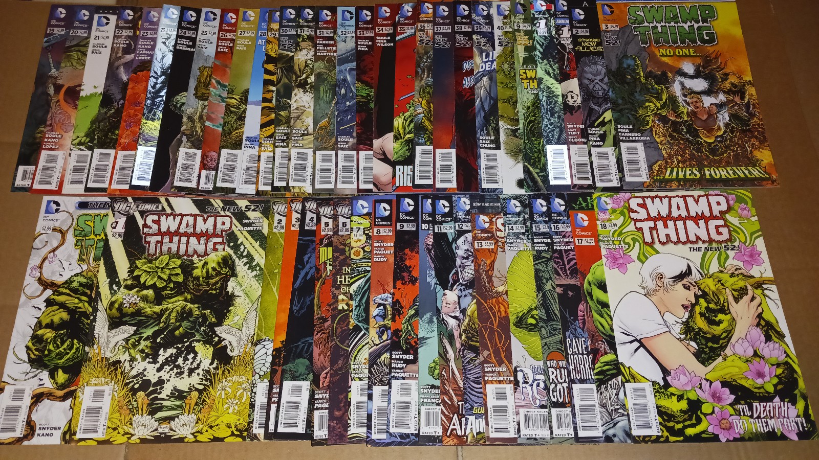 LOT Swamp Thing 0-40 + 23.1 + Annuals 1-3 MORE Full Run Complete Set New 52 1-40