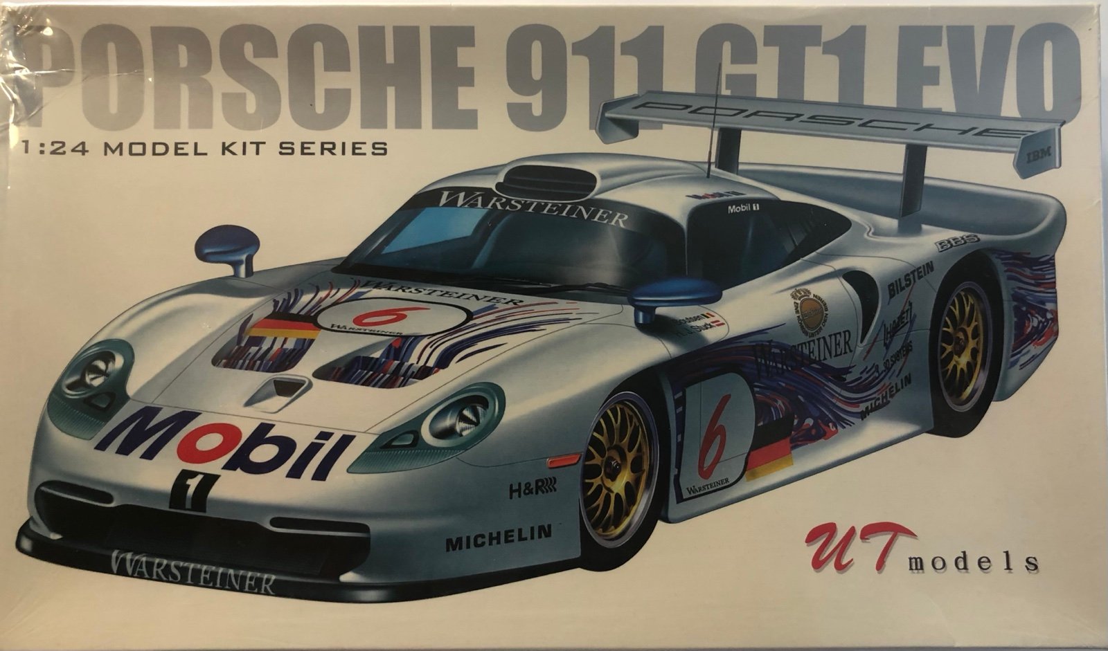 SEALED UT Models 1/24 Porsche 911 GT1 Evo  #92032 Plastic Model Kit LeMans 24 hr