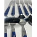 Anacapa Blue Flatware Set With Ladle Forks Spoons Knives 21 Pc Set