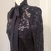 Escada NWT navy blue Lace Pussybow Jacket or Blouse